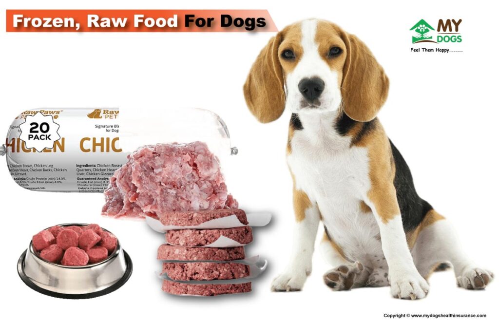 Frozen, Raw Food for Dogs