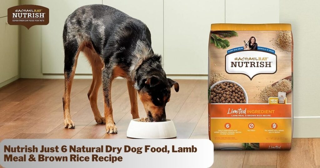 Nutrish Just 6 Natural Dry Dog Food, Lamb Meal & Brown Rice Recipe